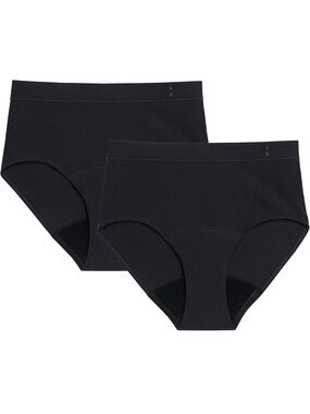NWT 2 pair Thinx for All  Black Briefs 2X Leakproof Period Underwear